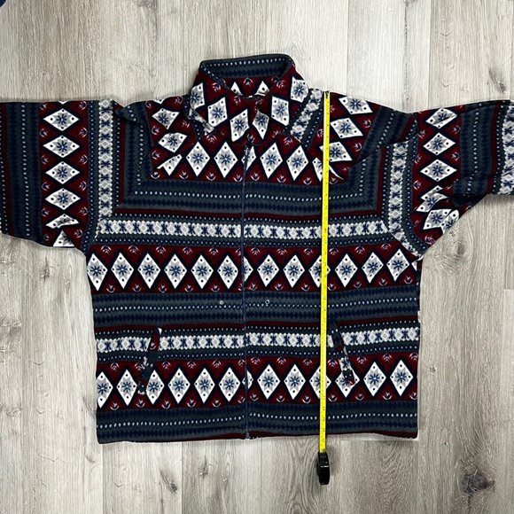 Vintage Multicolour XXL Fleece Jacket - Picture 5 of 6